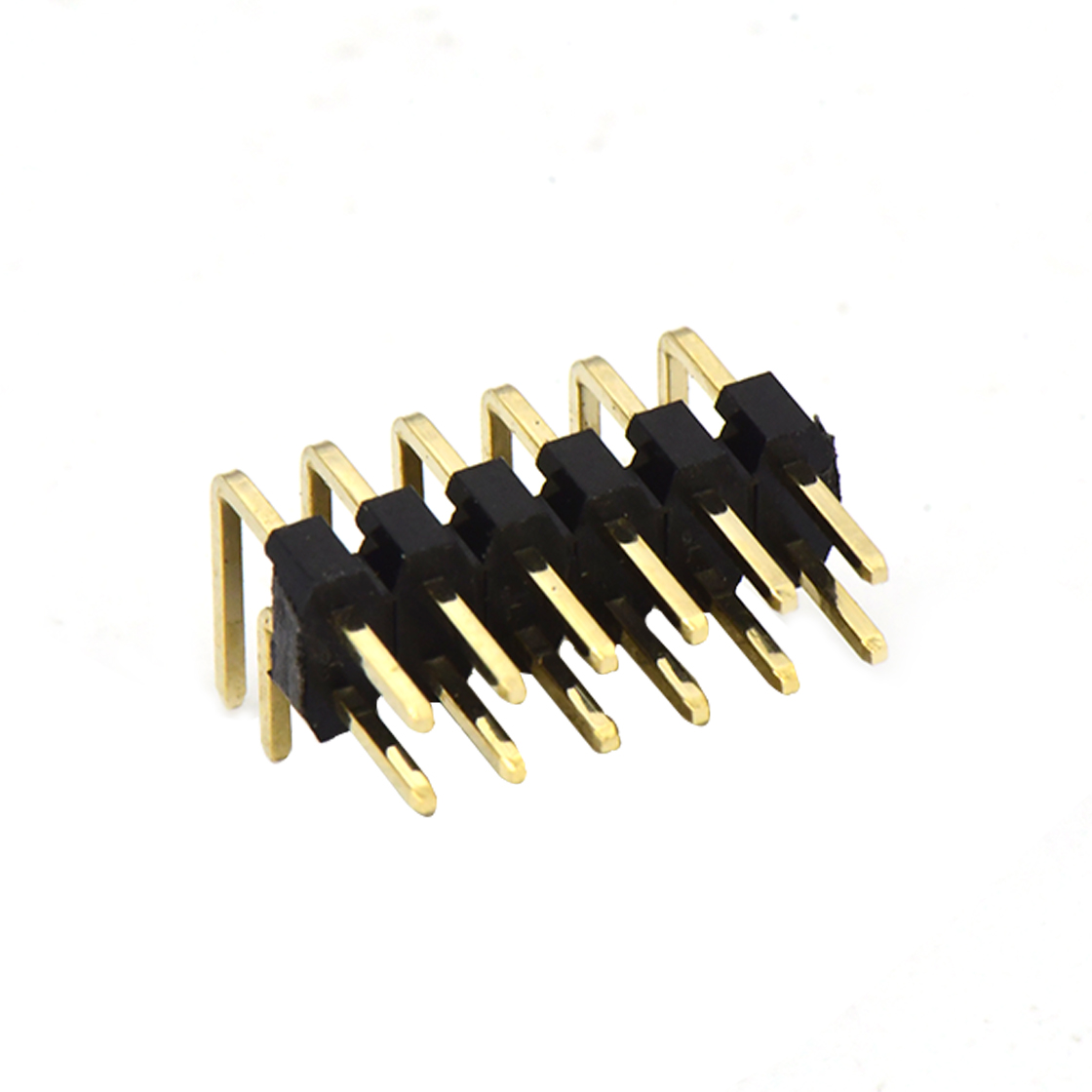 PH2005 排针连接器 Pitch 2.00mm 90° 双排 DIP 单塑排针