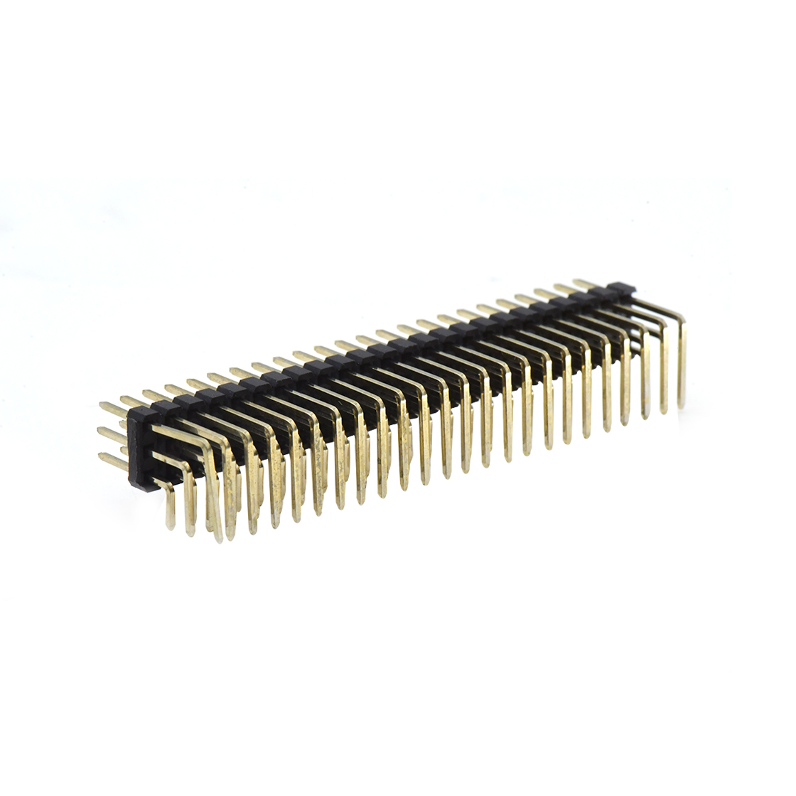 PH2541 排针连接器 Pitch 2.54mm 90°三排 DIP H2.54 W7.5单塑排针 PA3.5 PC3.0