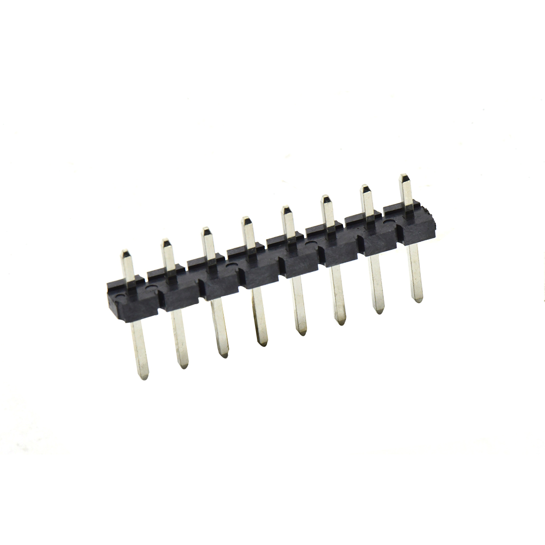 PH5081 排针连接器 Pitch 5.08mm 180° 单排针 DIP H2.5 PA8.8 PC2.9 L=14.2 8Pin 黑色 LCP，94V-0 镀雾锡