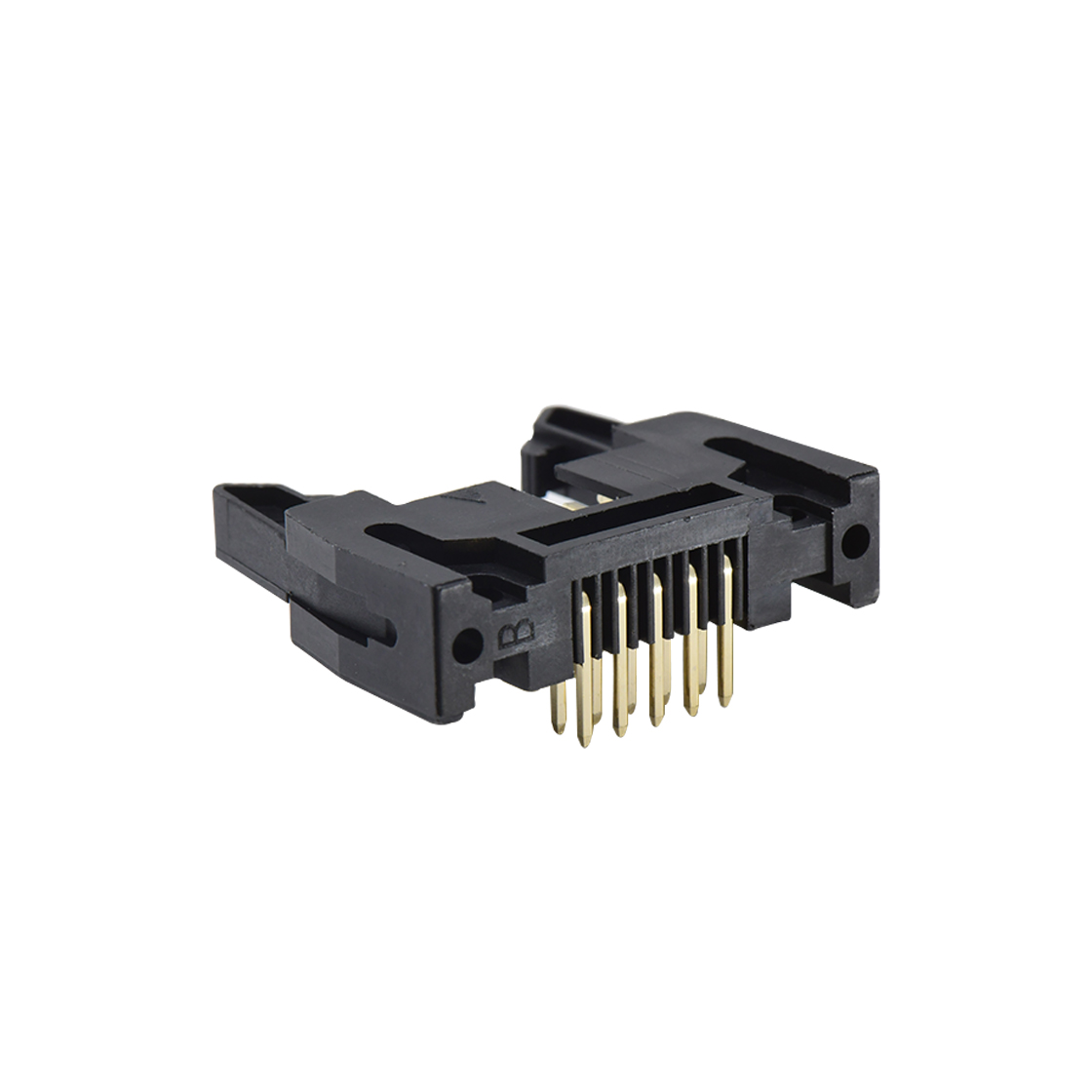 EJ2553 牛角连接器 Pitch 2.54mm 90° 双排 DIP 牛角 PC:3.8MM