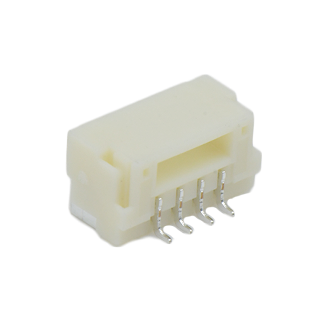 胜蓝1.25线对板连接器 单排卧式SMT型 带锁扣HF Wafer 4Pin 本色 HF