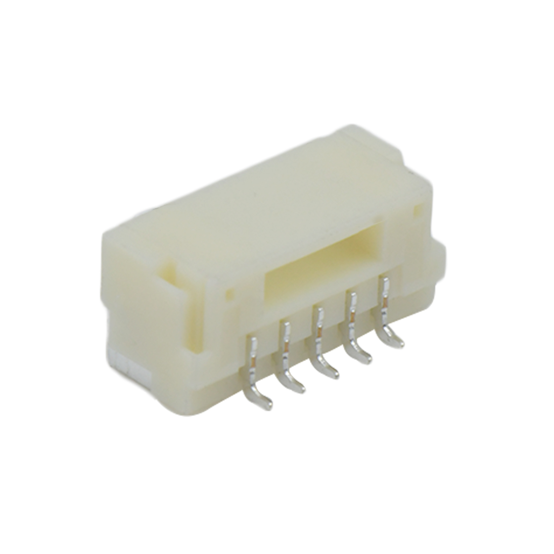 胜蓝1.25线对板连接器 单排卧式SMT型 带锁扣HF Wafer 5Pin 本色 HF