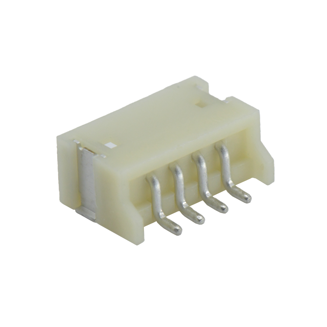 胜蓝1.5线对板连接器 卧式90°单排SMT型 Wafer 4Pin 本色 HF