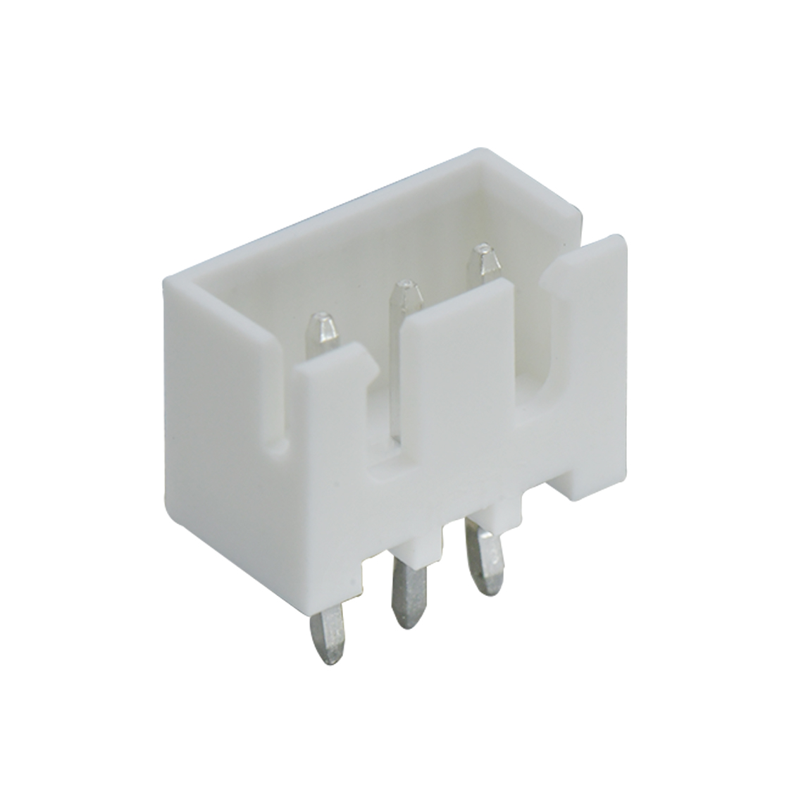 胜蓝2.5线对板连接器 180°单排DIP型 打外K Wafer 3Pin 本色 HF