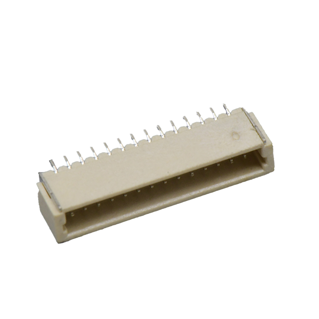 A1002线对板连接器Pitch 1.00mm 90° 单排卧贴 Wafer 14Pin本色 亮锡