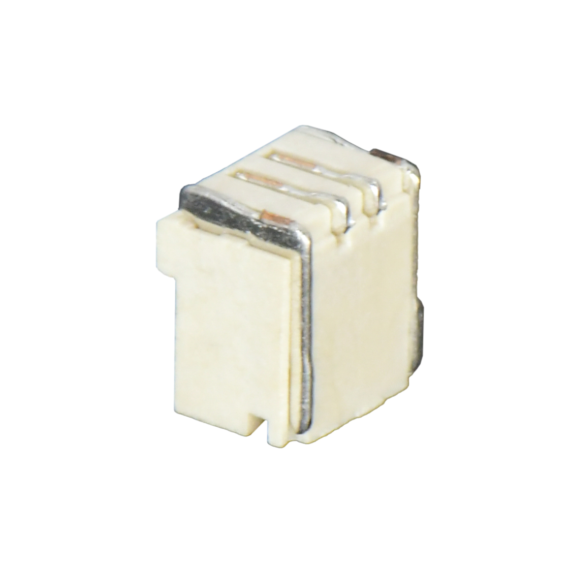A1009线对板连接器Pitch 1.00mm 180° 单排带扣立贴 Wafer 2Pin本色镀亮锡