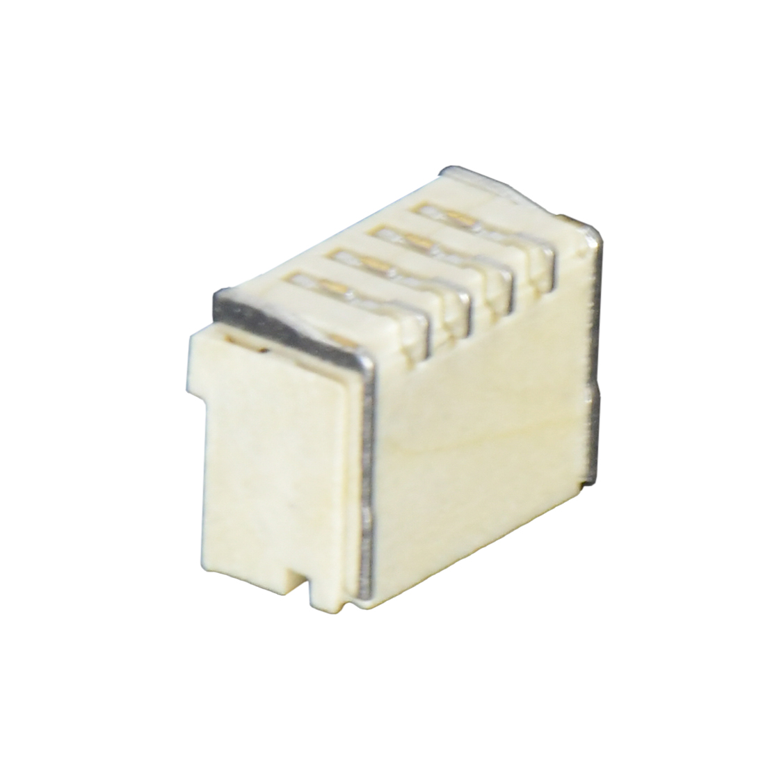 A1009线对板连接器Pitch 1.00mm 180° 单排带扣立贴 Wafer 4Pin本色镀亮锡