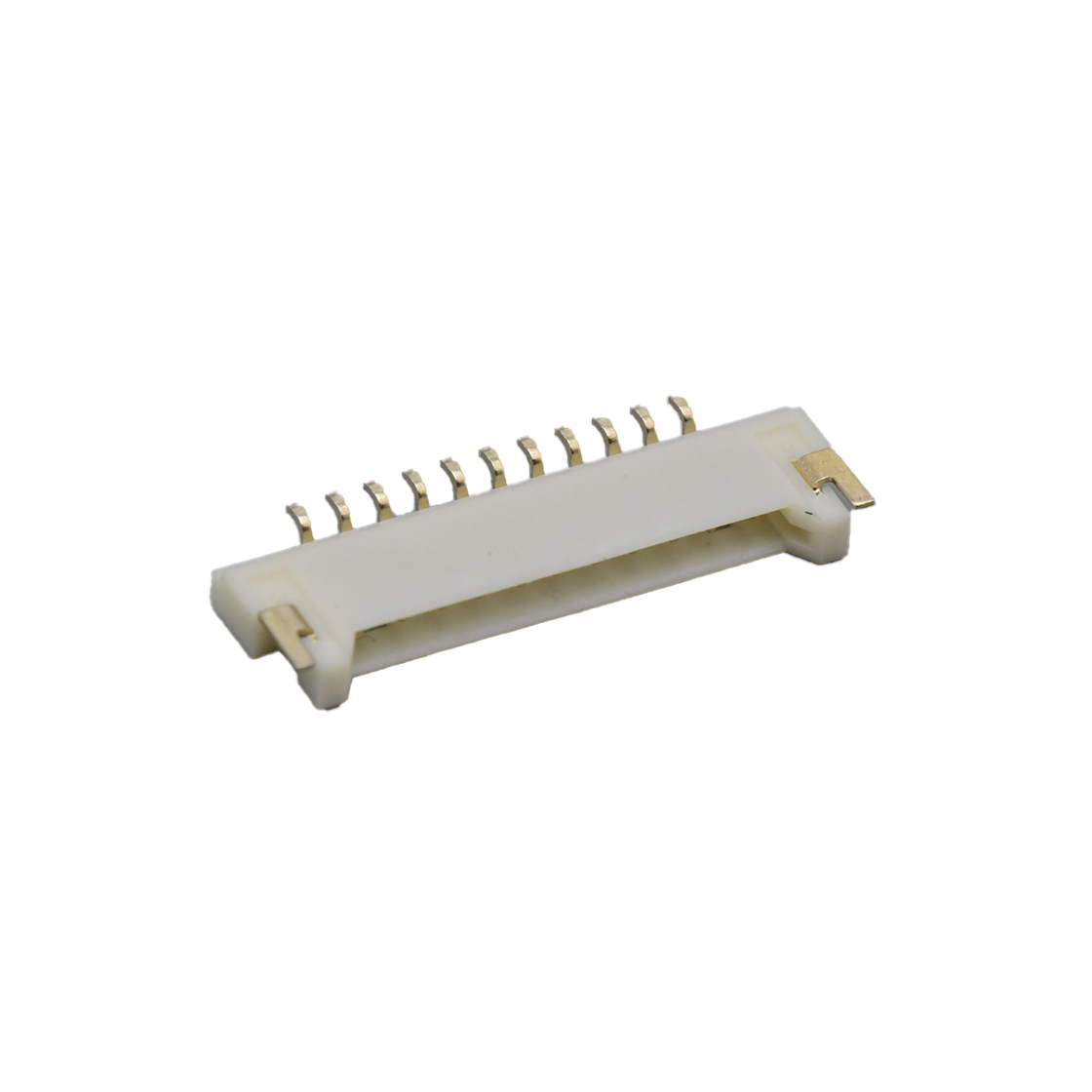 A1254线对板连接器Pitch 1.25mm 90° 单排卧贴Wafer 11Pin本色 镀全金G/F