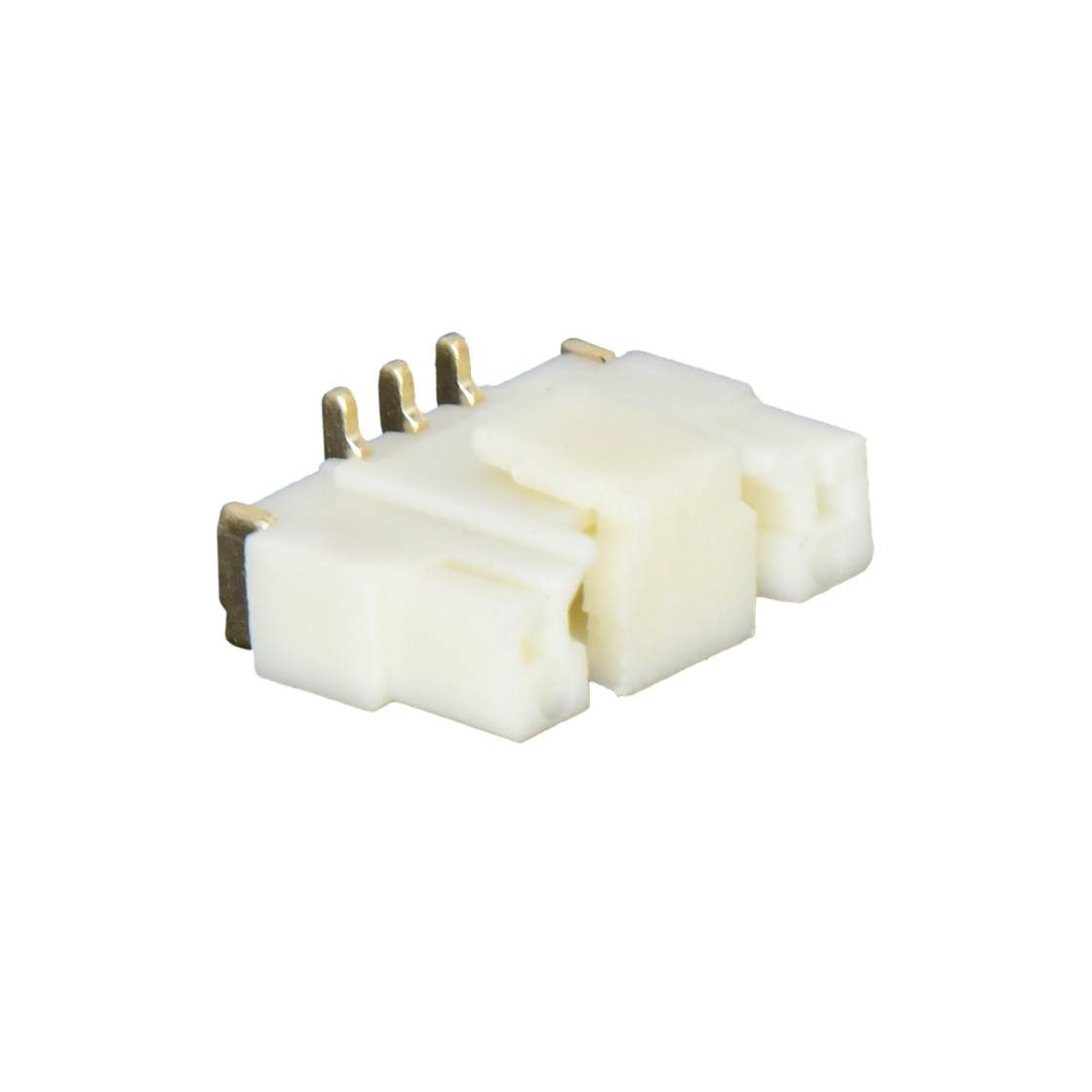 A1255线对板连接器Pitch 1.25mm 180°单排立式SMT型 Wafer 03Pin本色 镀全金G/F