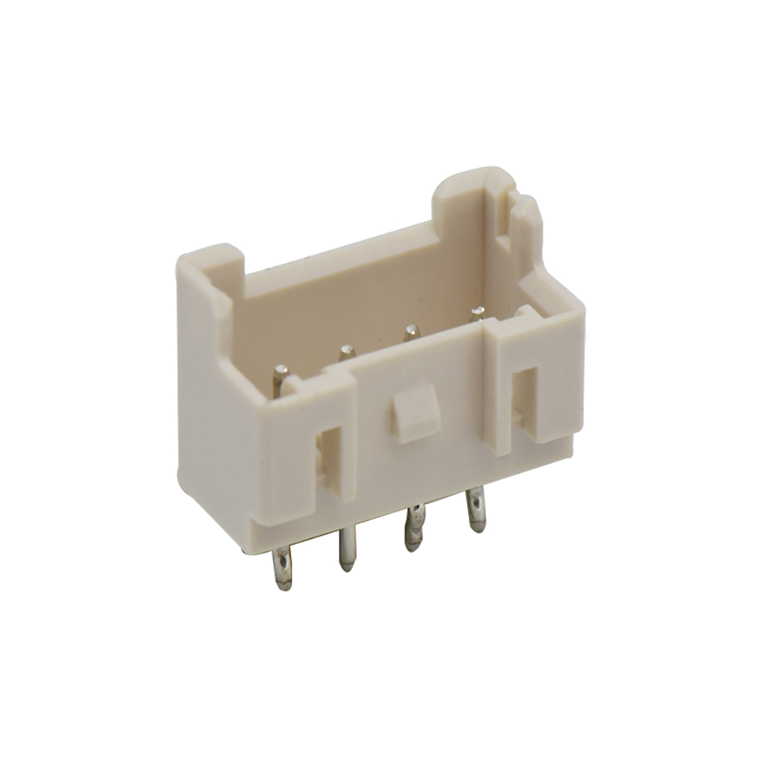 A2508线对板连接器Pitch 2.50mm单排 Wafer 打K 无柱 4Pin本色 PA66
