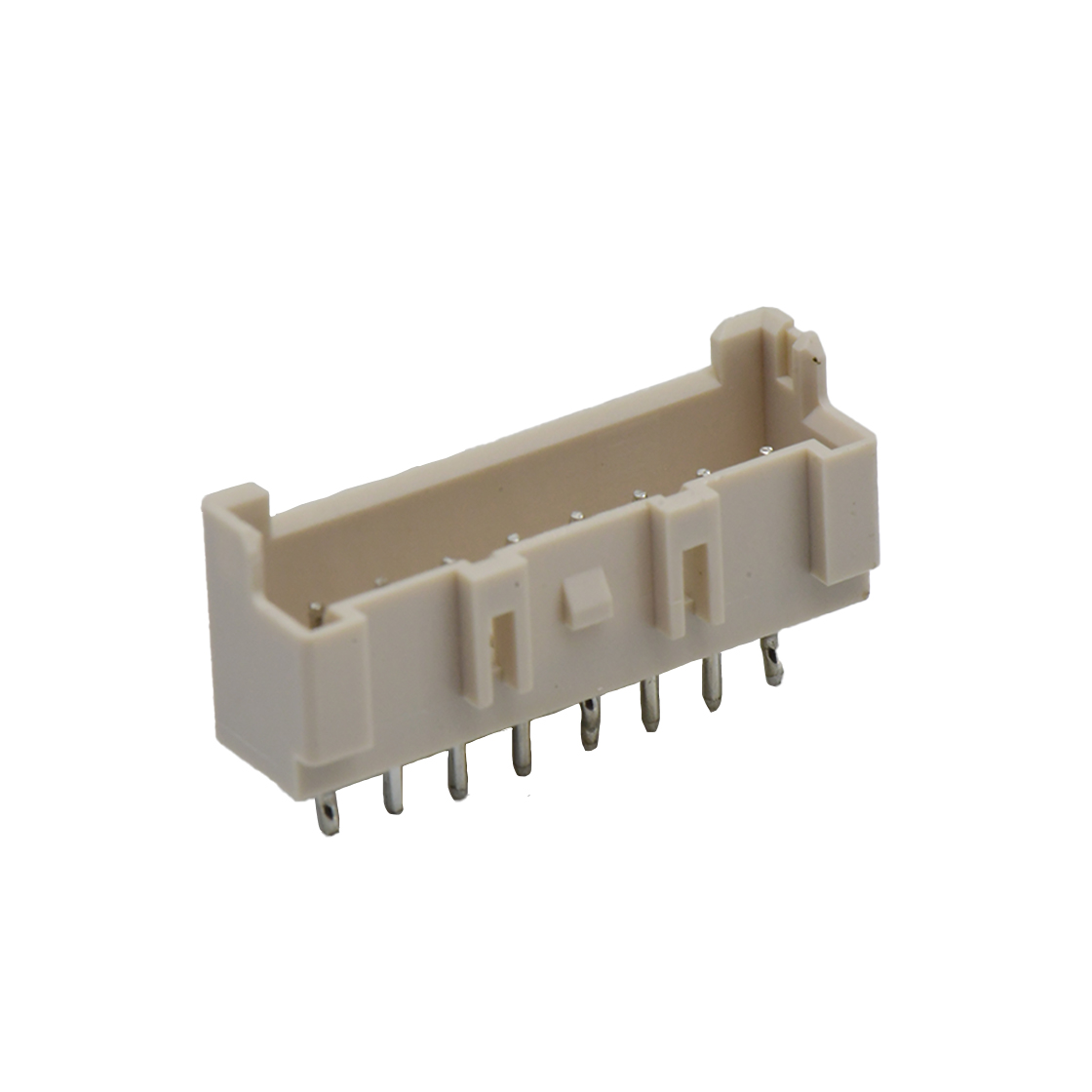 A2508线对板连接器Pitch 2.50mm单排 Wafer 打K 无柱 8Pin本色 PA66