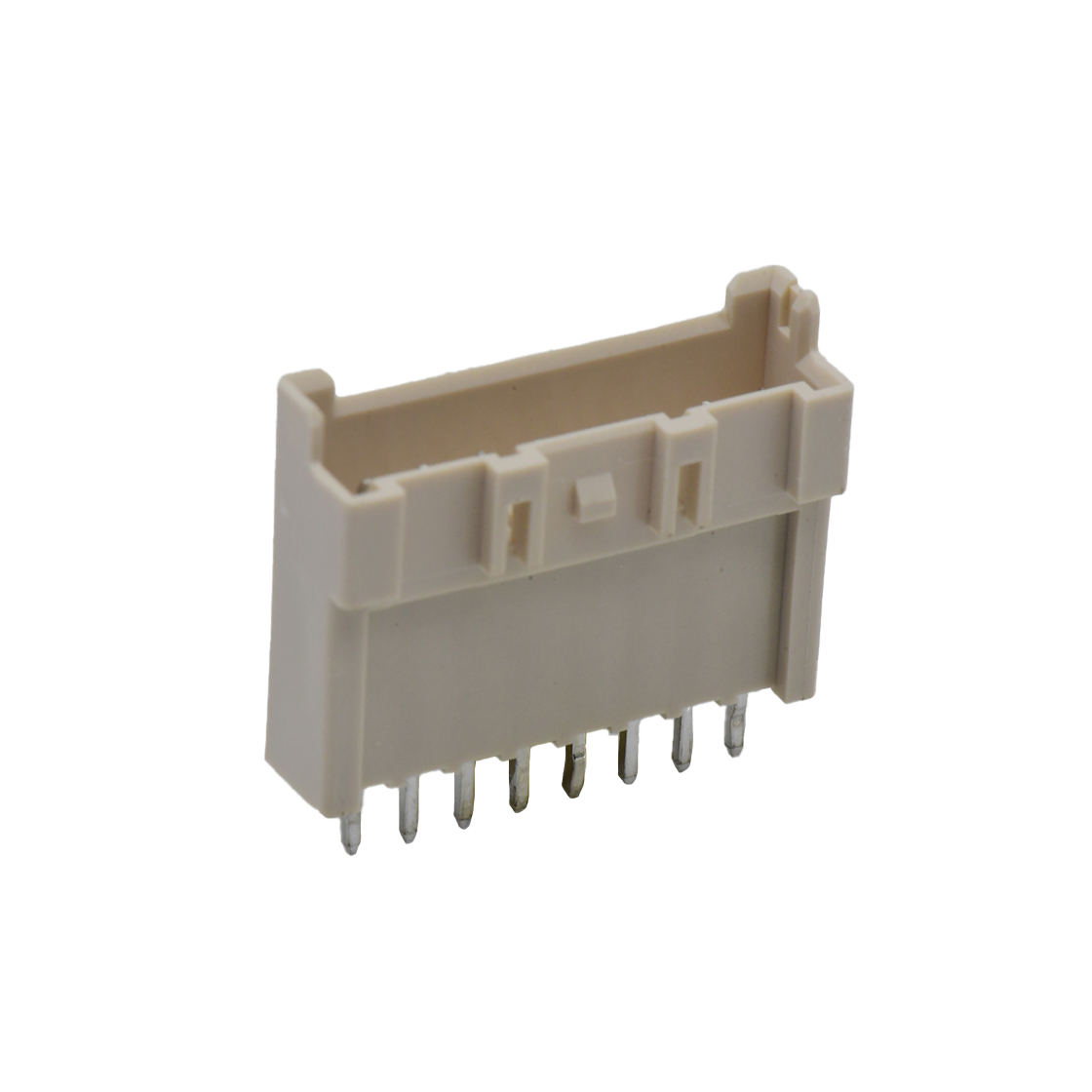 A2508线对板连接器Pitch 2.50mm单排 Wafer 加长款 打K 无柱 8Pin本色 PA66