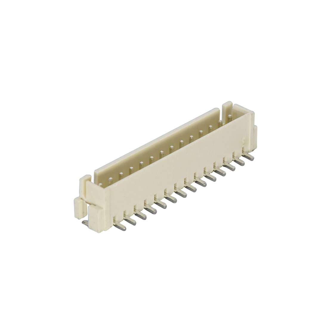 A2509线对板连接器Pitch 2.50mm 180°单排立贴 无卤Wafer 14Pin本色镀亮锡
