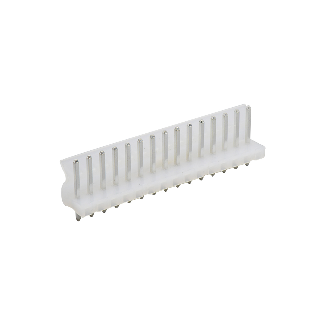 A3963线对板连接器Pitch 3.96mm 180° 单排立插 弯背 Wafer 15Pin本色 亮锡