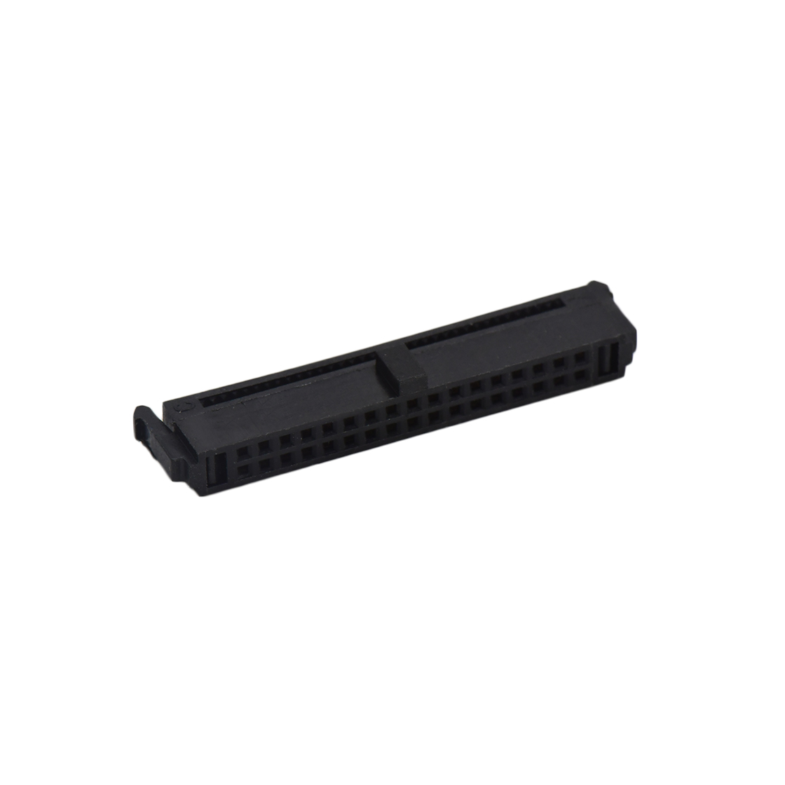 D1274 IDC连接器 Pitch 1.27mm 180° 双排 DIP 有鼻 公座 （3件套）反扣 2X15Pin 黑色 PBT，94V-0 镀全金G/F