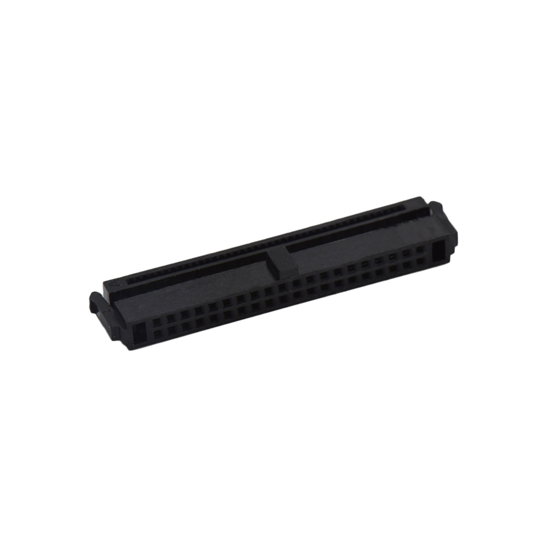 D1274 IDC连接器 Pitch 1.27mm 180° 双排 DIP 有鼻 公座 （3件套）反扣 2X20Pin 黑色 PBT，94V-0 镀全金G/F