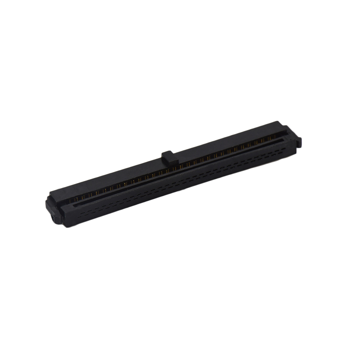 D1274 IDC连接器 Pitch 1.27mm 180° 双排 DIP 有鼻 公座 （3件套）反扣 2X30Pin 黑色 PBT，94V-0 镀全金G/F