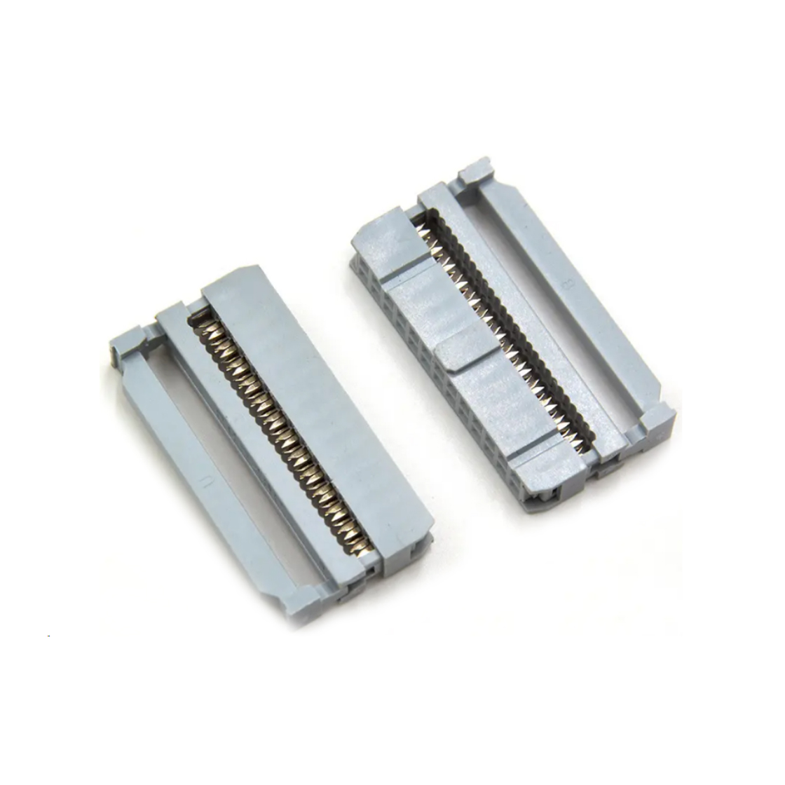 D2553 IDC连接器 Pitch 2.54mm 180° 双排 DIP IDC 三件套 2X13P 灰色 PBT，94V-0 镀半金G/F