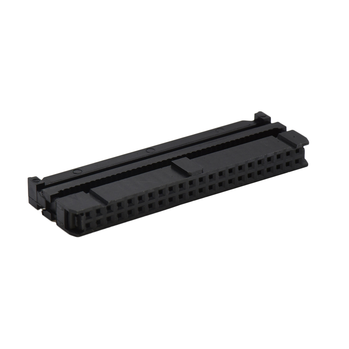 D2553 IDC连接器 Pitch 2.54mm 180° 双排 DIP IDC 三件套 2X22P 黑色 PBT，94V-0 镀半金G/F