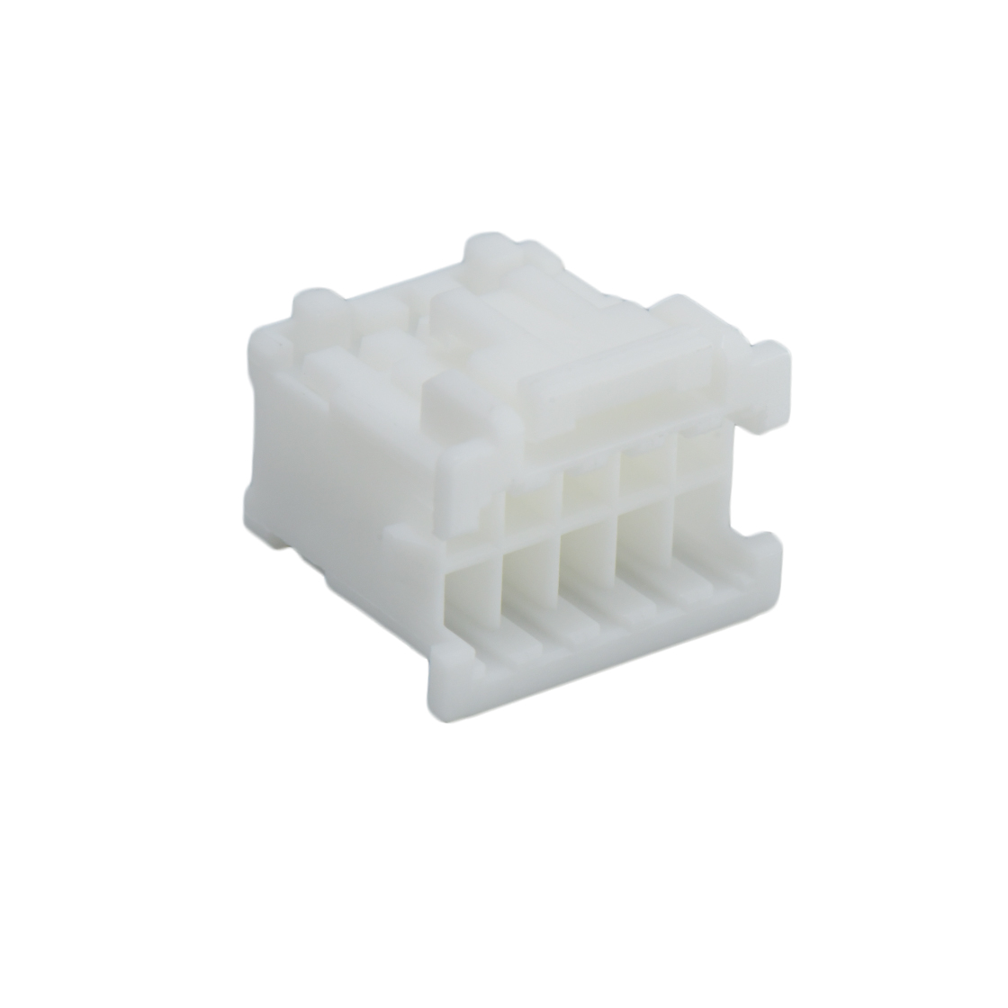 A2038线对板连接器Pitch 2.00mm双排带扣无logo胶壳 2X5Pin本色