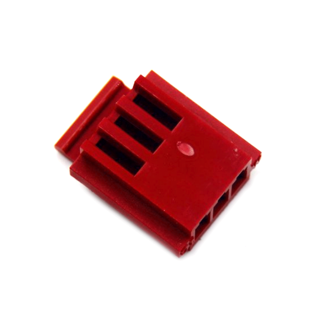 A2504线对板连接器Pitch 2.50mm带卡扣胶壳 03Pin红色
