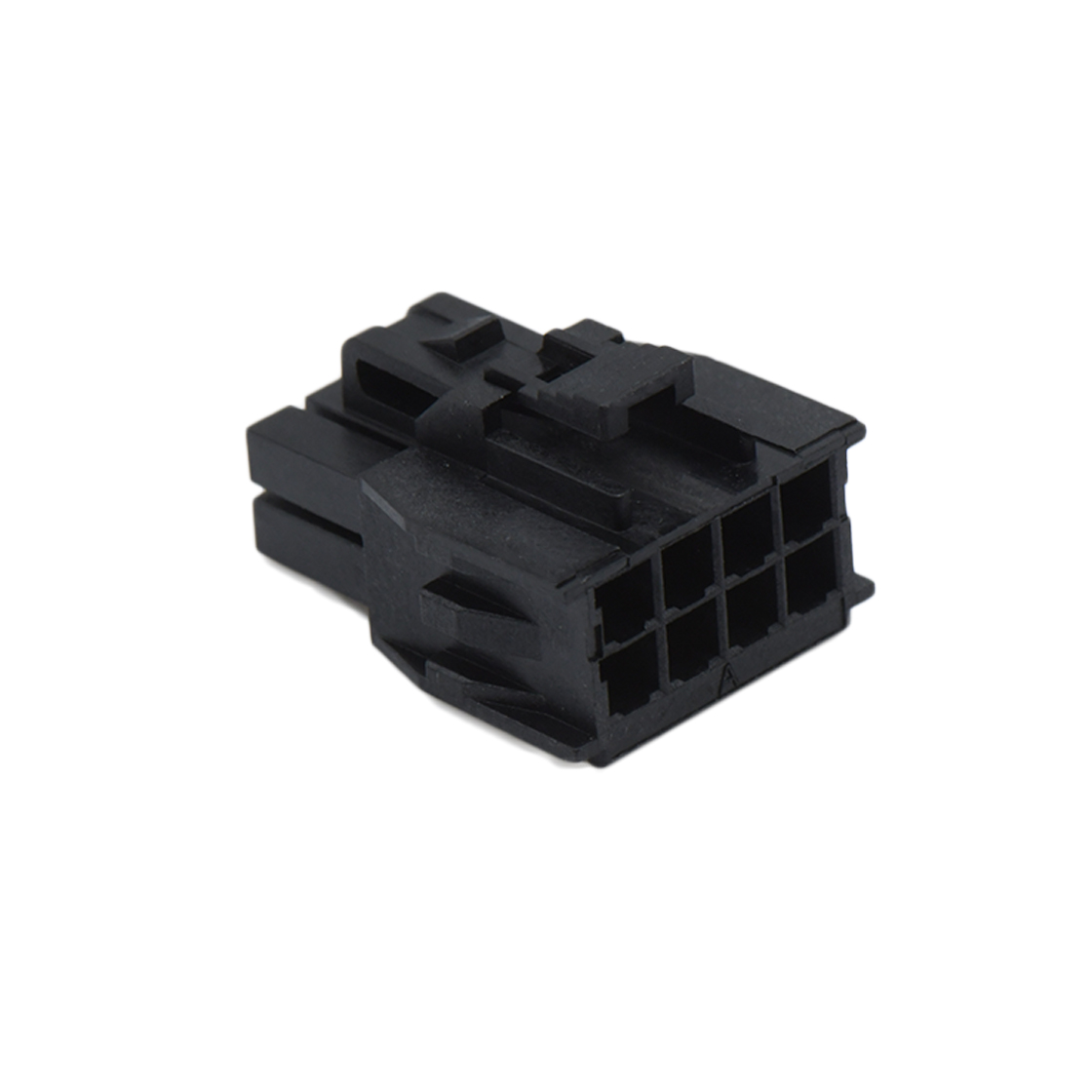 A2514线对板连接器Pitch 2.50mm双排公胶壳 08Pin黑色