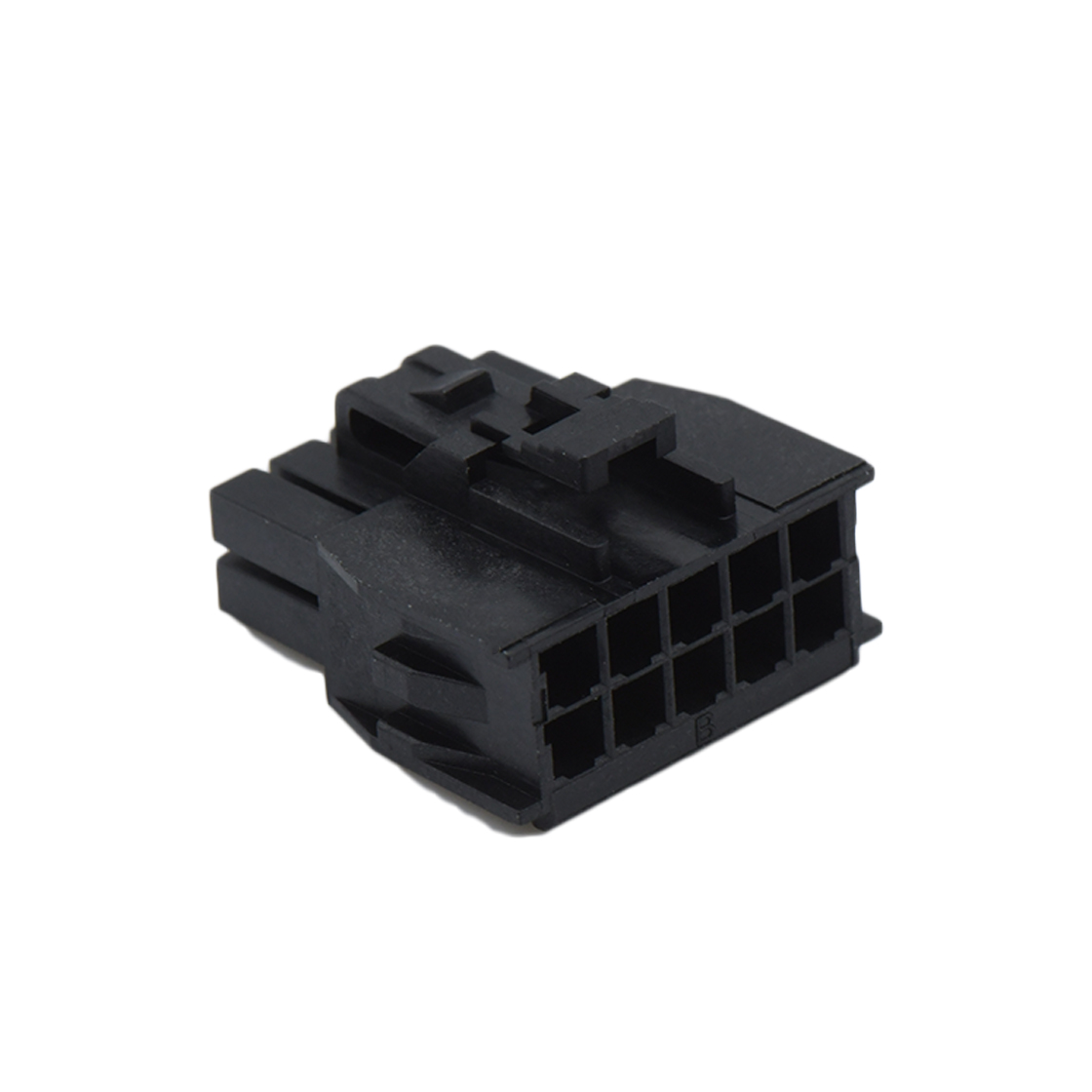 A2514线对板连接器Pitch 2.50mm双排公胶壳 10Pin黑色