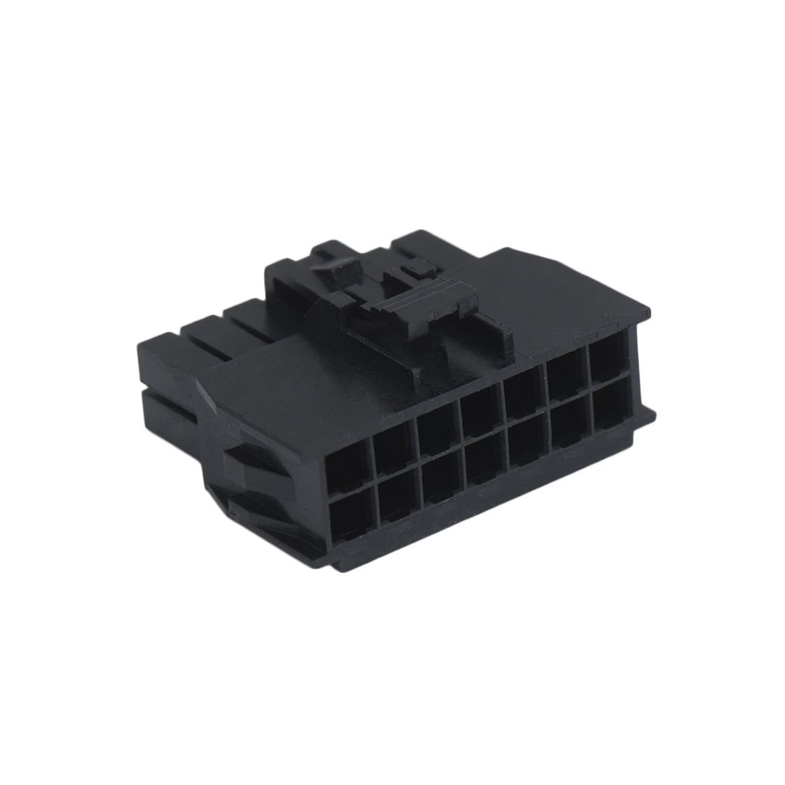 A2514线对板连接器Pitch 2.50mm双排公胶壳 14Pin黑色