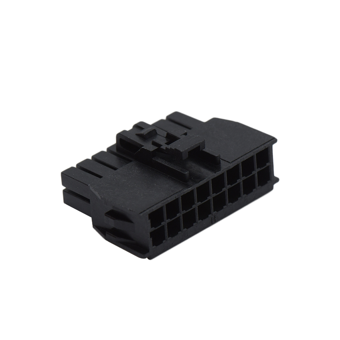 A2514线对板连接器Pitch 2.50mm双排公胶壳 16Pin黑色