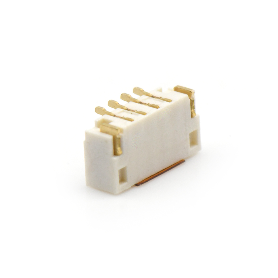D0801刺破式连接器Pitch 0.80mm单排180°立贴Wafer 4Pin 本色 镀全金G/F