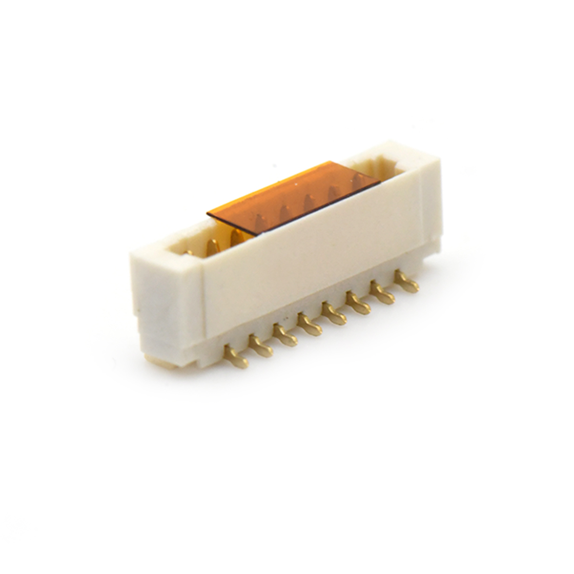 D0801刺破式连接器Pitch 0.80mm单排180°立贴Wafer 8Pin 本色 镀全金G/F