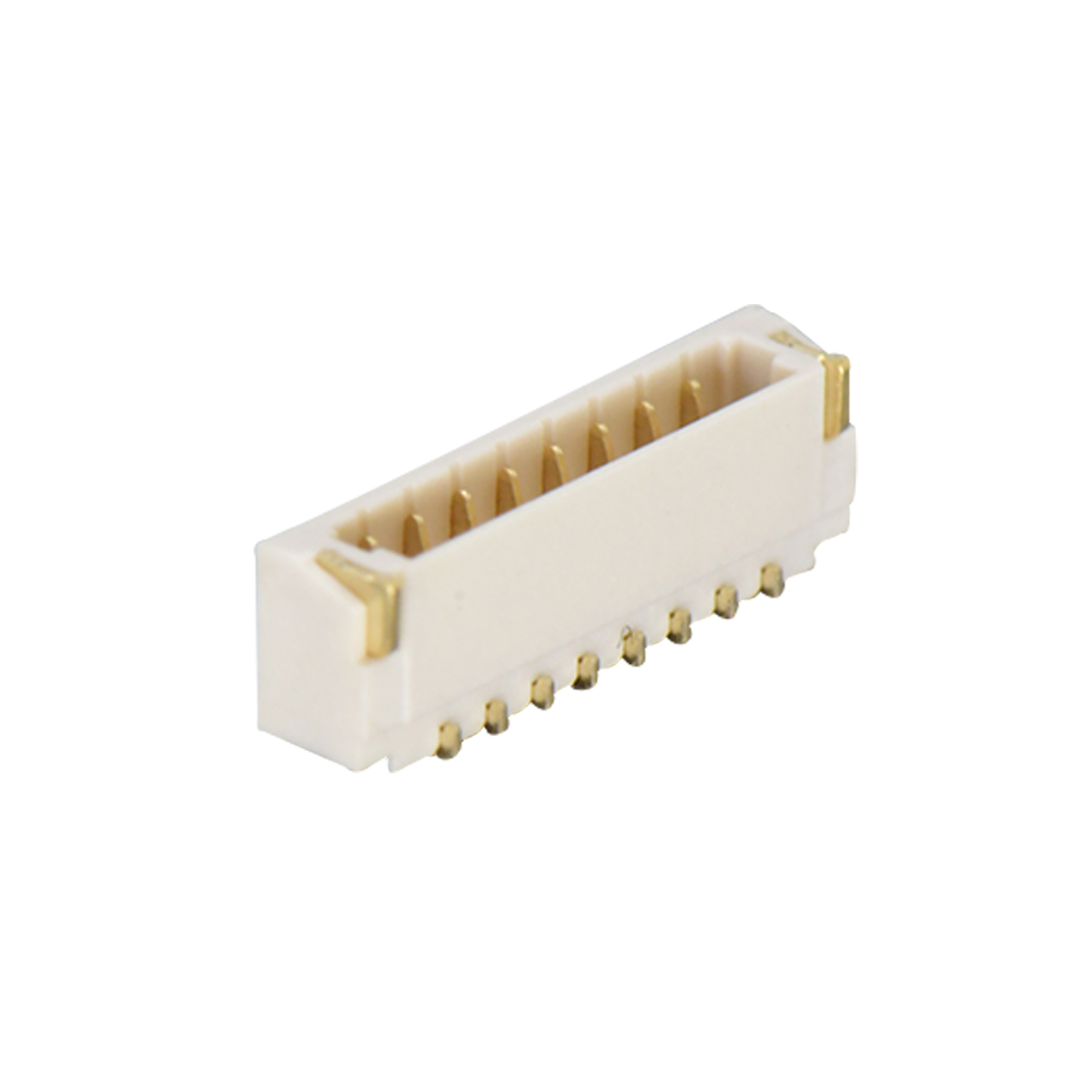 D0801刺破式连接器Pitch 0.80mm单排90°卧贴Wafer 8Pin 本色 镀全金G/F