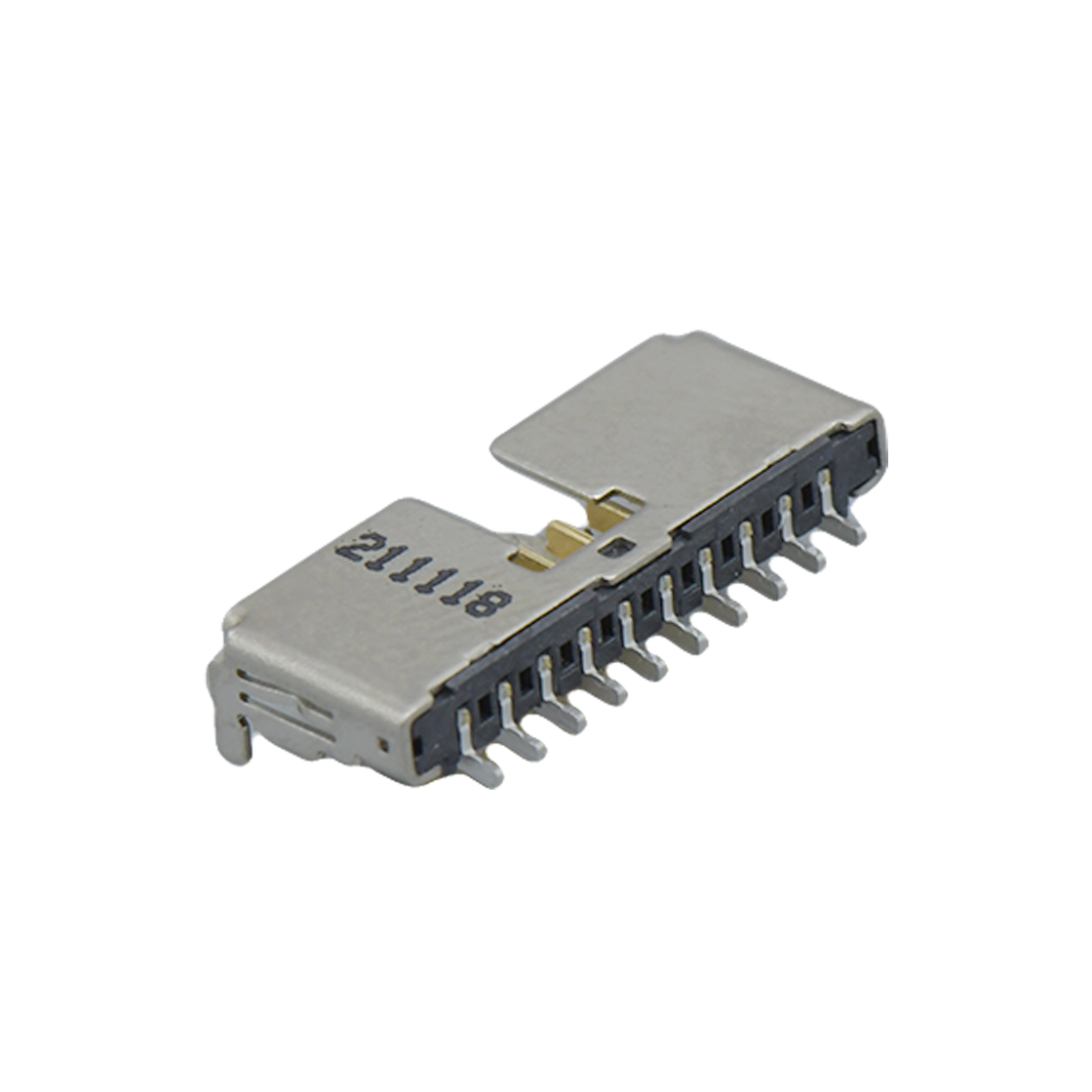 A125A线对板连接器Pitch 1.25mm 90° Battery H2.0单排卧贴+铁壳DIP Wafer