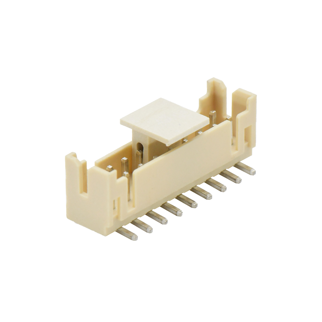 A2006线对板连接器Pitch 2.00mm 180°双排立贴 Wafer 2x9Pin本色镀亮锡