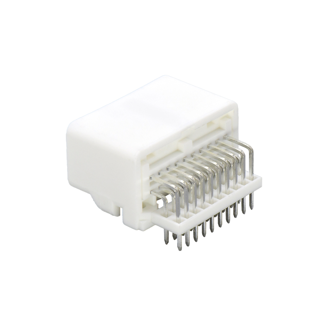 A2201线对板连接器Pitch 2.20mm 90°卧插带扣 汽车连接器