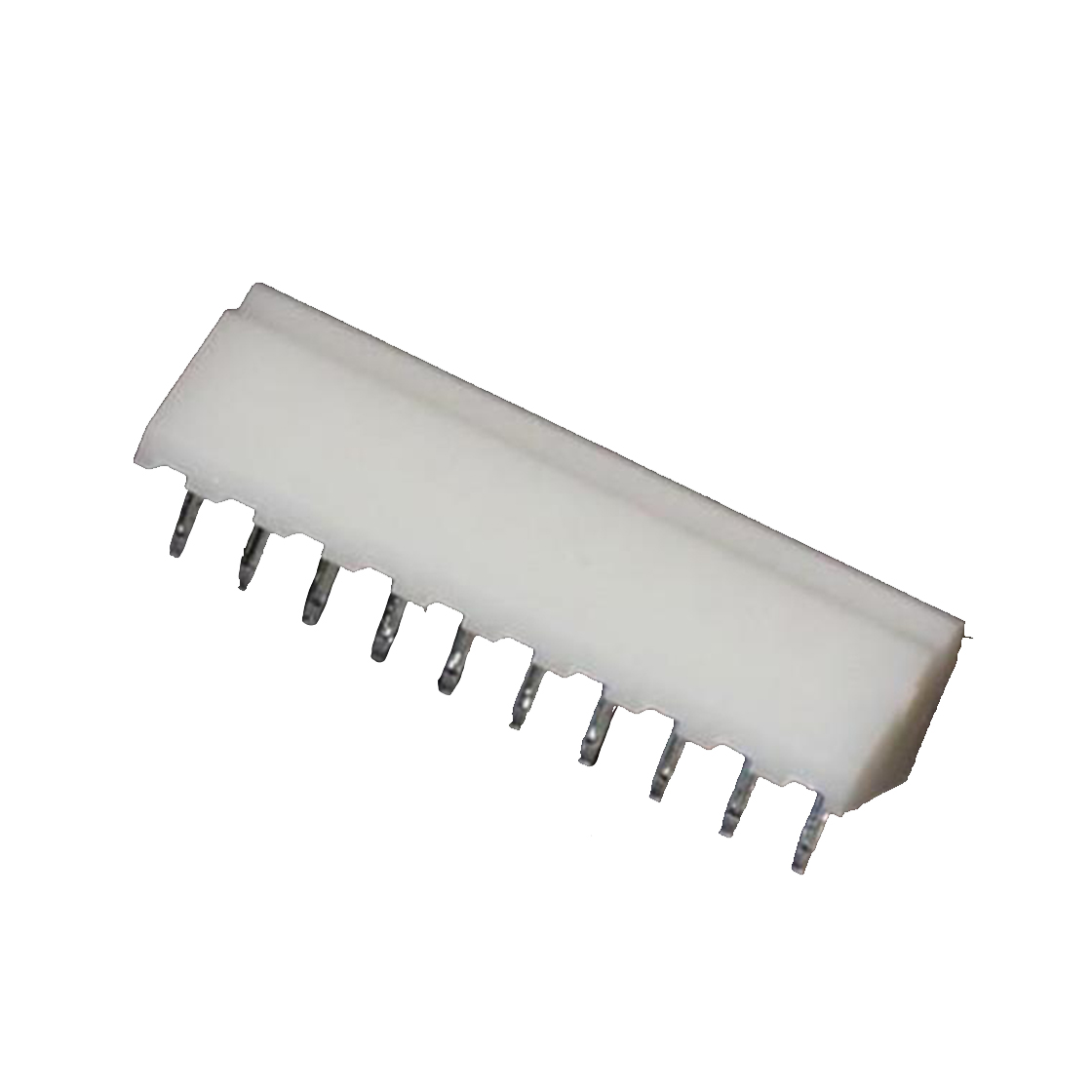 A2504线对板连接器Pitch 2.50mm单排卧插 Wafer 10Pin本色 亮锡