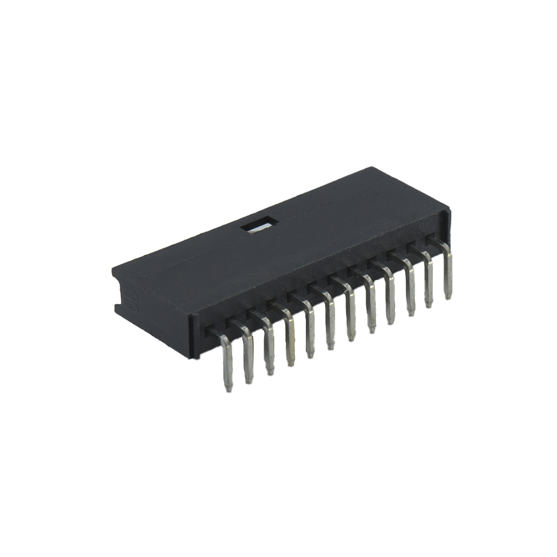 A2549线对板连接器Pitch 2.54mm 90° 单排卧插 DIP型 Wafer12P 黑色镀亮锡