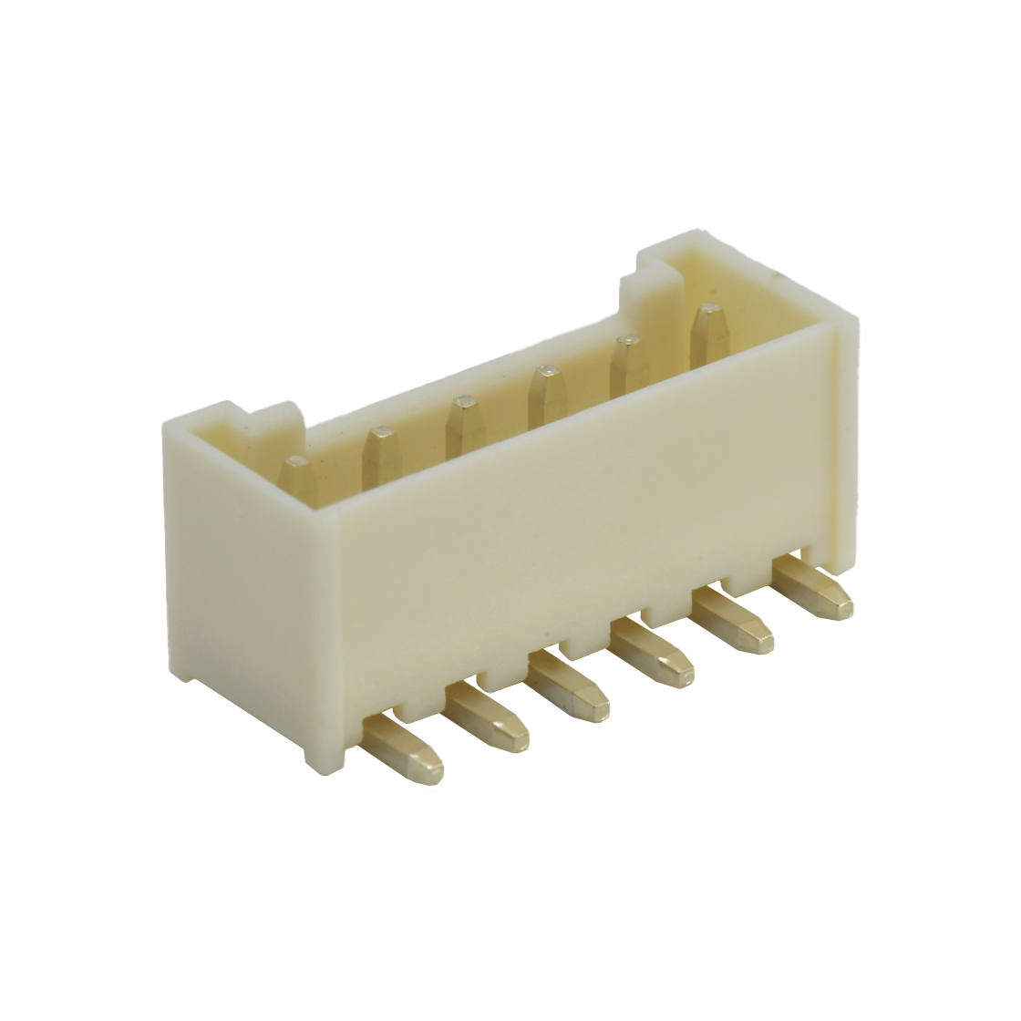 A3962线对板连接器Pitch 3.96mm 90° 单排卧插 Wafer 06Pin本色 PA9T