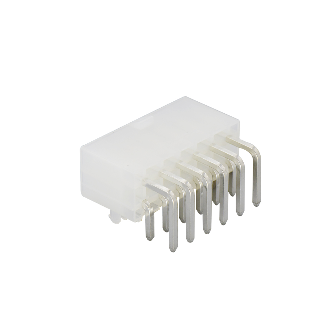C4201线对线连接器Pitch 4.20mm双排 90°DIP Wafer 带定位柱 2X6Pin本色 亮锡