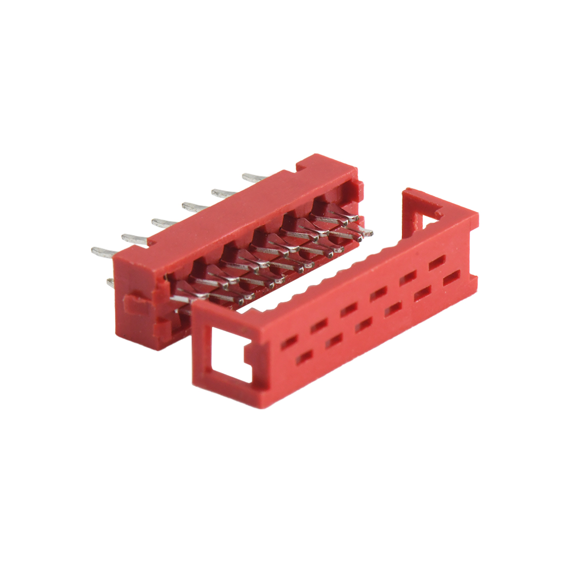 D1275 IDC连接器 Pitch 1.27mm 180° 双排 DIP缺刺破式 IDC公座