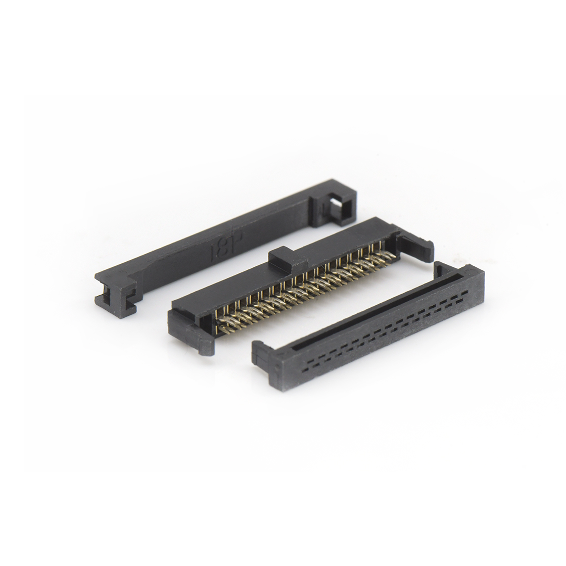 D1274 IDC连接器 Pitch 1.27mm 180° 双排 DIP IDC 公座 （3件套）