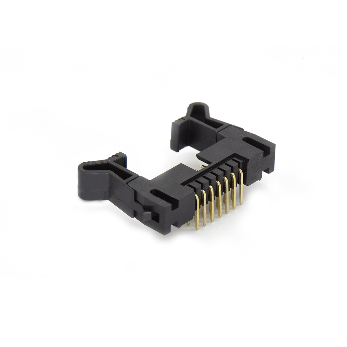 EJ2075 牛角连接器 Pitch 2.00mm 90° 双排 DIP 牛角 高耳 PC:3.0MM