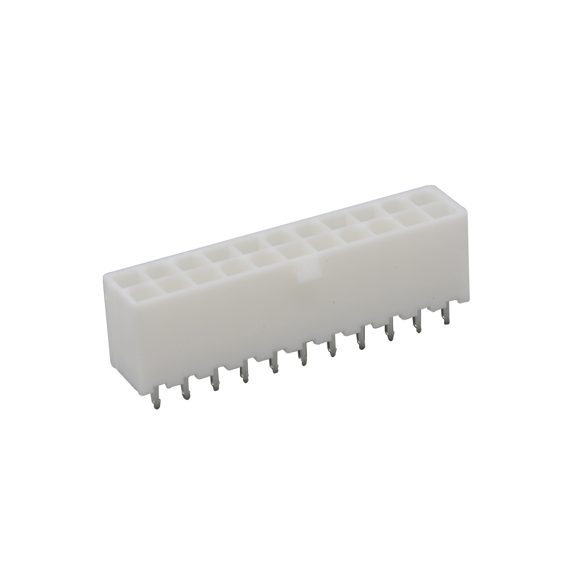 C4201线对线连接器Pitch 4.20mm双排 180°DIP Wafer 空心针2X9PinPA66,94V-0 本色 亮锡